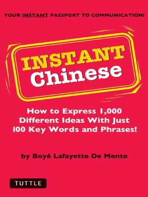 cover image of Instant Chinese